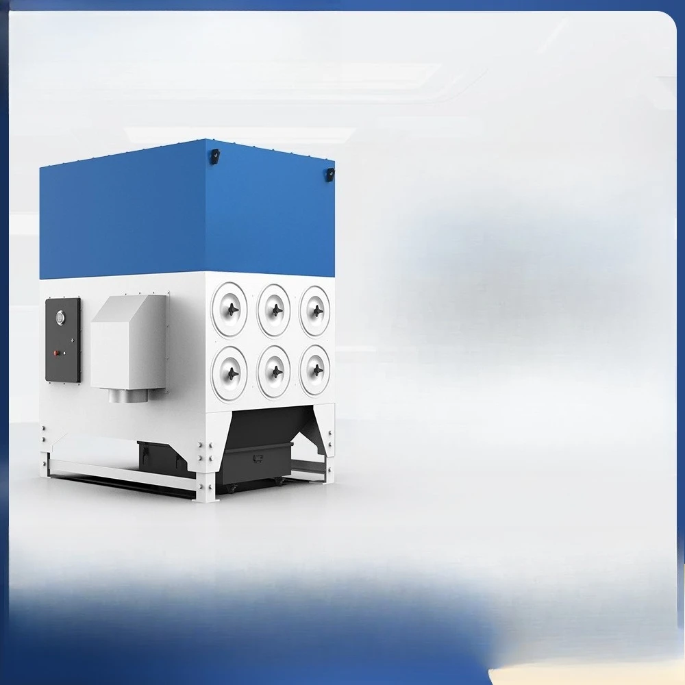 Dust collector, laser cutting metal, explosion-proof workshop smoke removal equipment pulse 6 tube bag dust collector