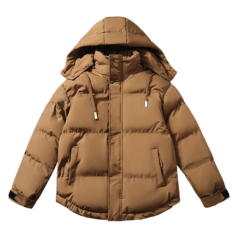 

Faionable Outdoor Hooded Cotton Jaet Men's Women's ular Trendy Windproof Waterproof Bread Sle Casual Long Coat