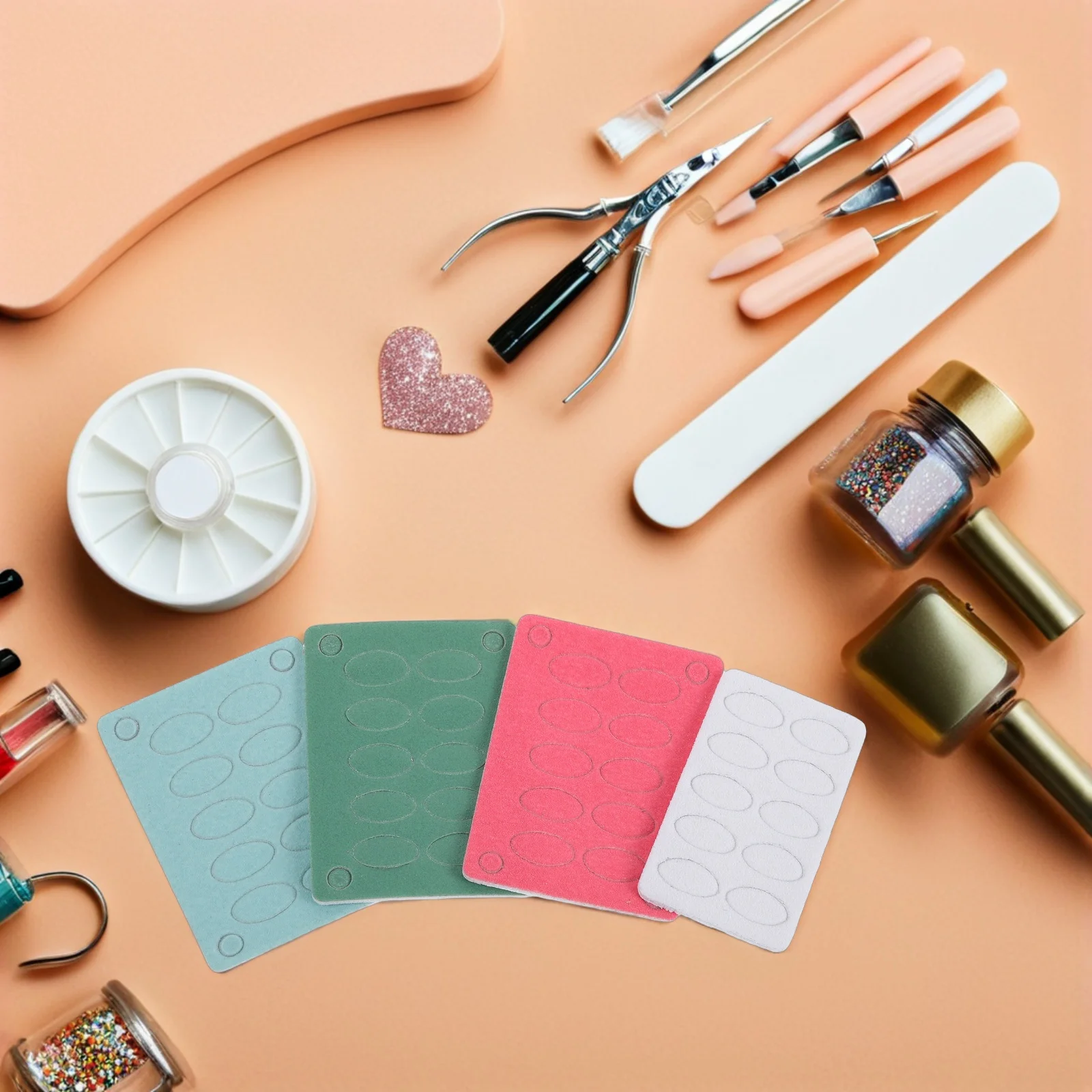 

Multi-Grit Nail Sandpaper 100-240 Grit Manicure Tools Set for Home Salon Use Professional Buffing Sanding Kit Bulk Manicure Sets