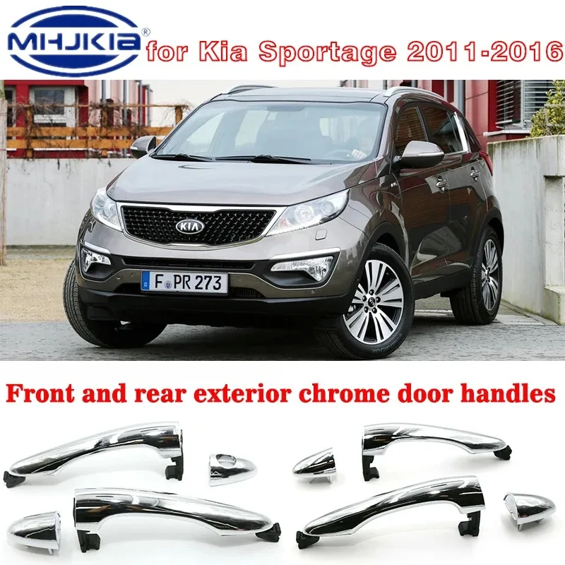 

MHJKIA Внешняя дверная ручка OEM 826513W010 826613W010 передняя и задняя внешняя хромированная дверная ручка для Kia Sportage 2011-2016
