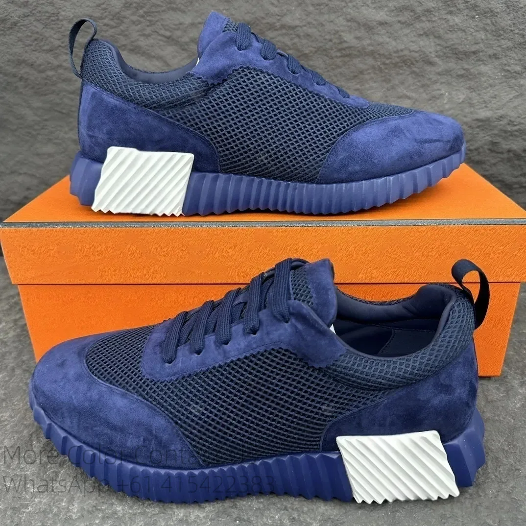 

Top Quality Bouncing Sneakers Designer Suede Casual Shoes Trainers Breathable Mesh Running Shoe Men Bounce Sneaker Women