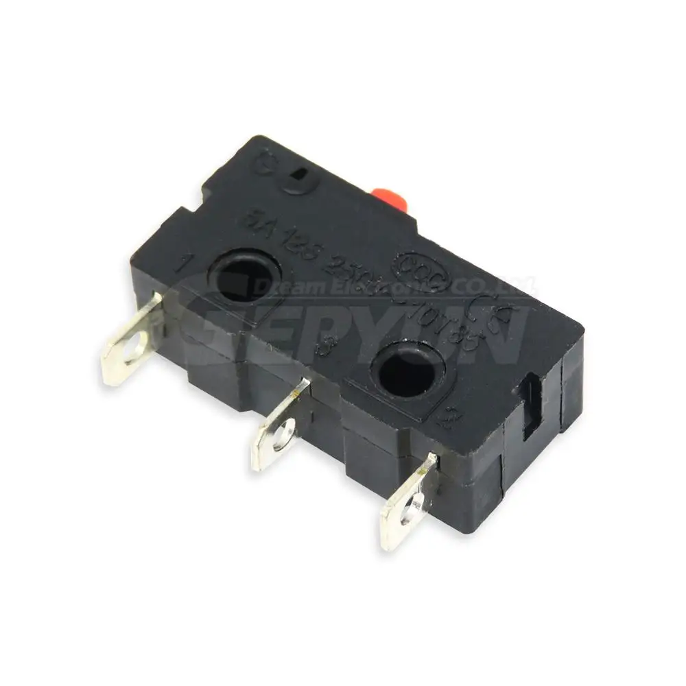 10PCS/lot 3pin KW11-3Z Micro Switch Limit Switch 5A 250VAC Mini With Pulley  Interrupteur Handle Push Button Switch
