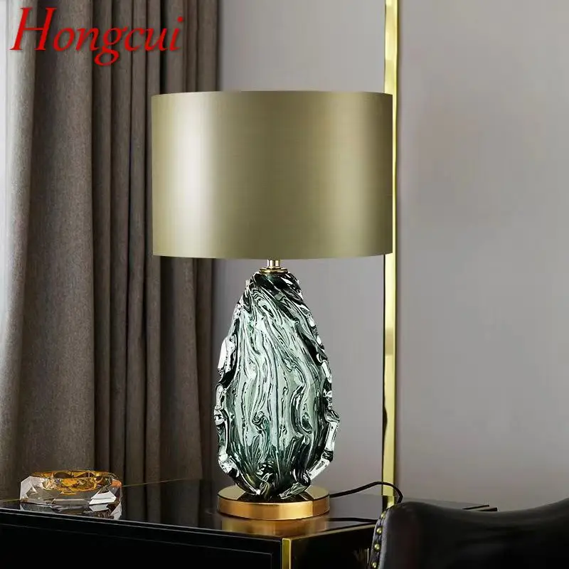 

Hongcui Nordic Modern Glaze Table Lamp Fashionable Art Iiving Room Bedroom Hotel LED Personality Originality Desk Light