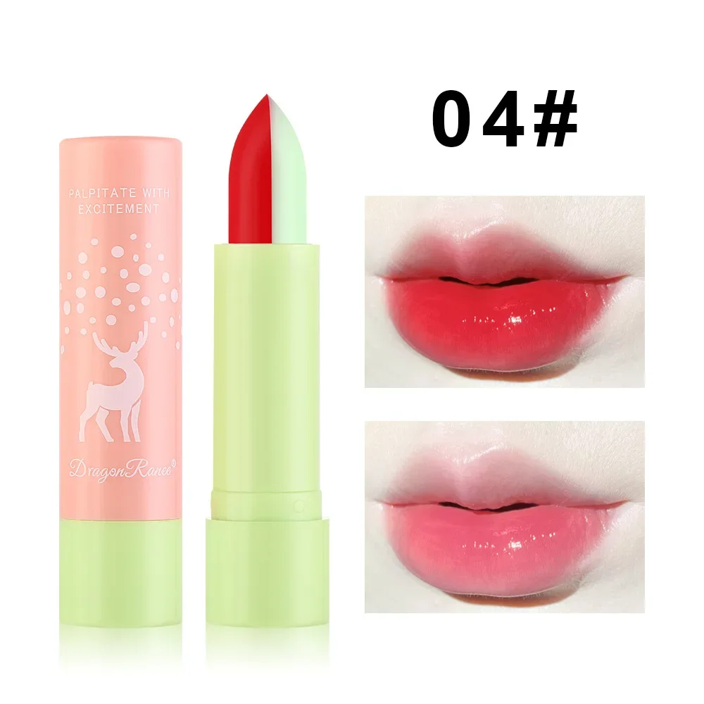 Gradient Color Lipstick Waterproof Two Color Lipsticks Korean Style Lip Balm V Cutting Bite Lipstick K Pop Lip ,Promotion