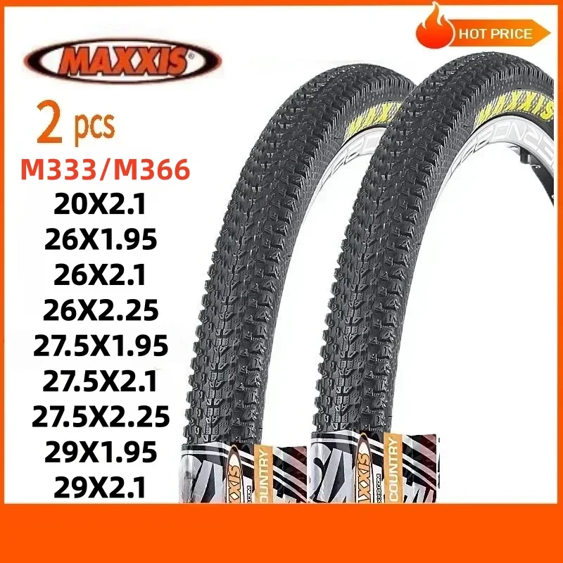 2pcs MAXXIS MTB Mountain Bike Tire Wire Tyres 26x1.95 26x2.1 27.5x1.75 27.5x1.95 26x2.1 27.5x2.1 29x2.1 Multiple Sizes