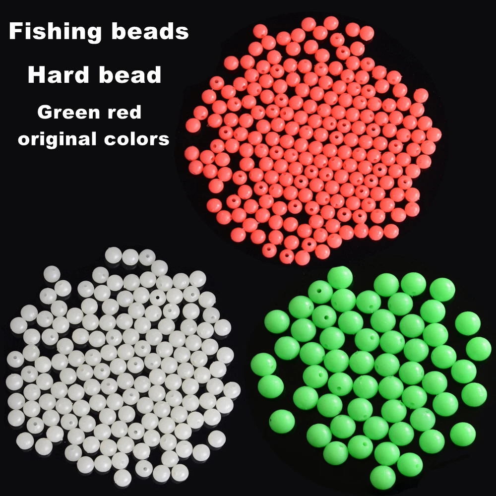 

Lure fishing Luminous fishing Beads 3mm -10mm Luminous Block Pearl Fishing Lure Accessoires DIY line group Fishing Tackle