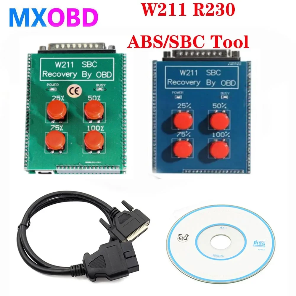 Green PCB Blue PCB SBC Reset Tool For Mercedes-Benz W211 R230 ABS SBC Reset Tool W211 R230 Recovery by OBD 