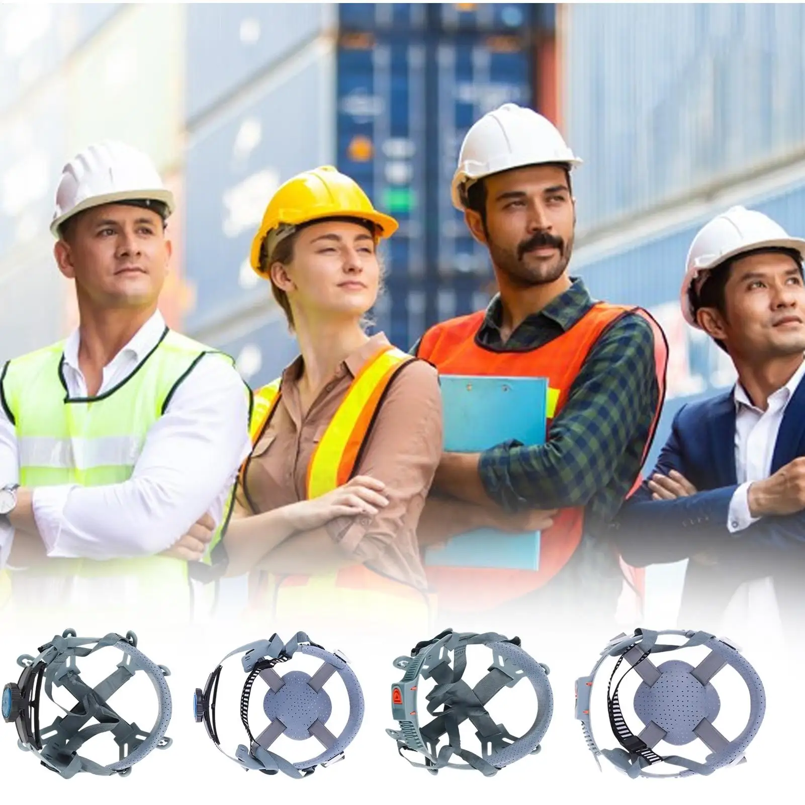 

Liner Insert Suspension Safety Hat Safety Hat Insert Hard Hat Supplies With Multi-Point Buffer For Construction Projects Outdoor