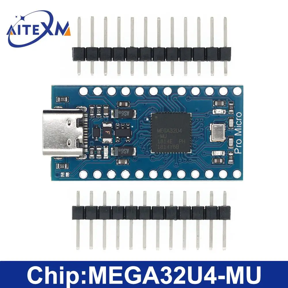 MICRO/MINI/USB TYPE-C Module 5V 16MHz, carte pour Arduino ATMEGA32U4-AU/MU Controller Pro-Micro Replace Pro Mini
