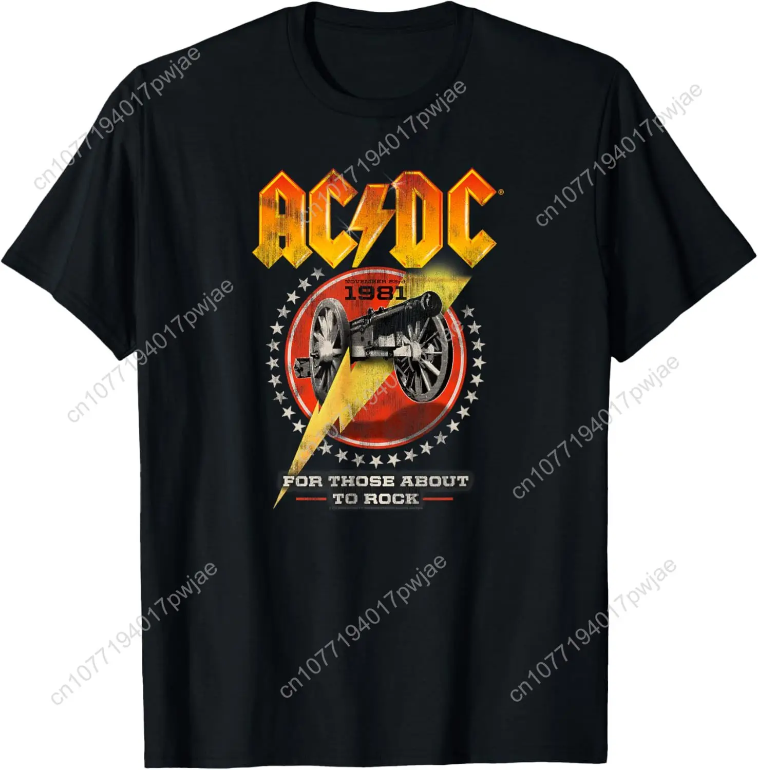 

AC/DC Rock Music Band For Those About To Rock 1981 T-Shirt