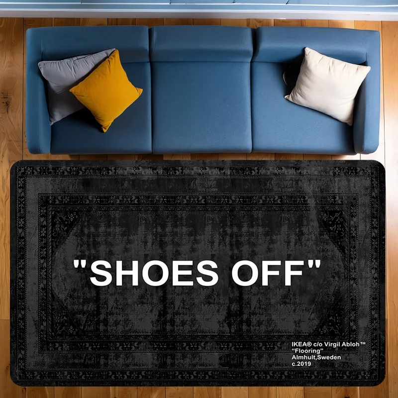 Image of VIKAMA Fashion Eingangsteppich, rutschfester und verschleißfester Teppich, Fußmatte, Wohnzimmer, Schlafzimmer, dekorativer Teppich