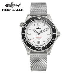 Heimdallr Titanium NTTD NH35A Automatic Diver Watch 42mm 200M Waterproof Sapphire Crystal C3 Luminous Nylon Strap Men Watches