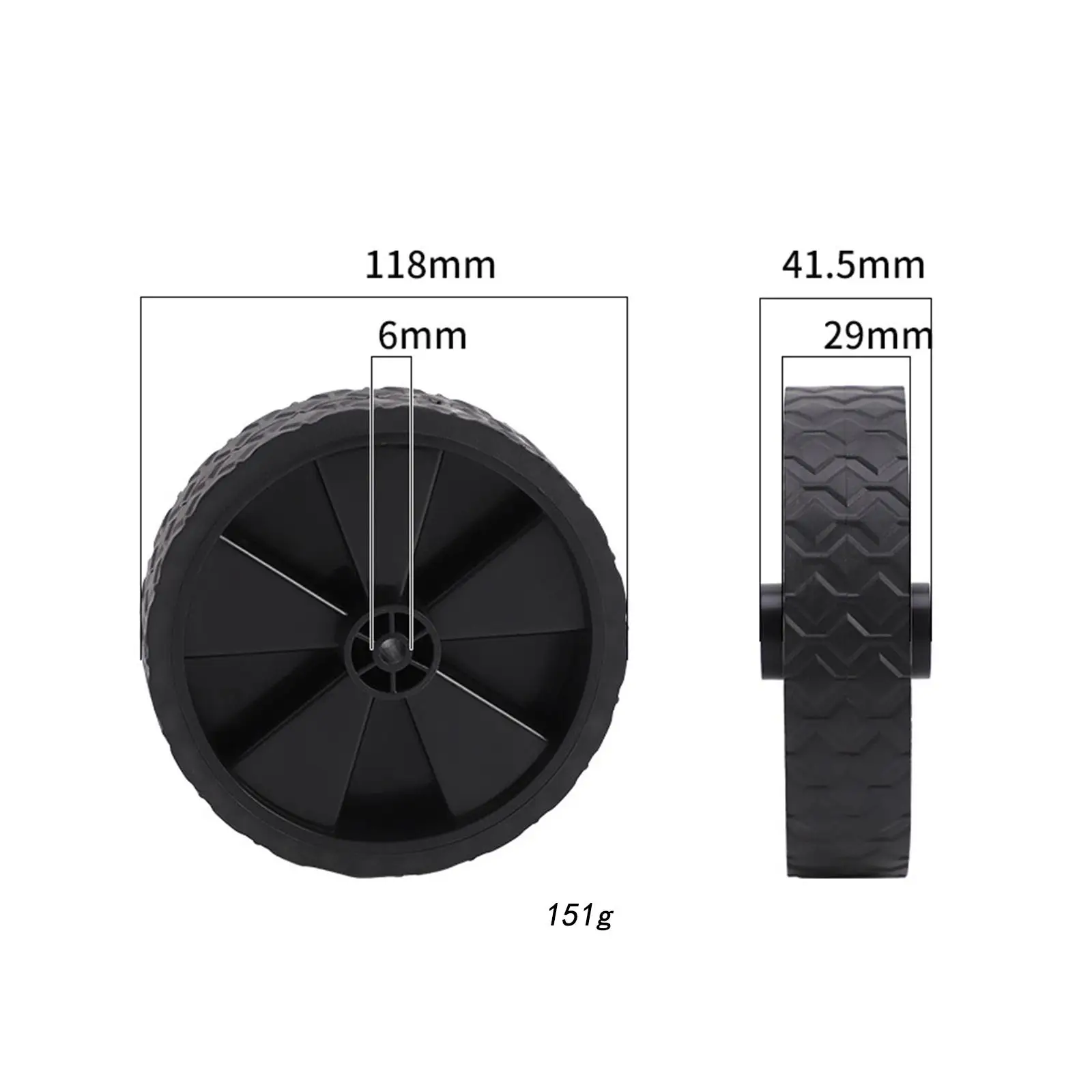 

2 Pieces Cart Wheel Replacement Parts Easy to Indstall Moving Suitcase Wheel
