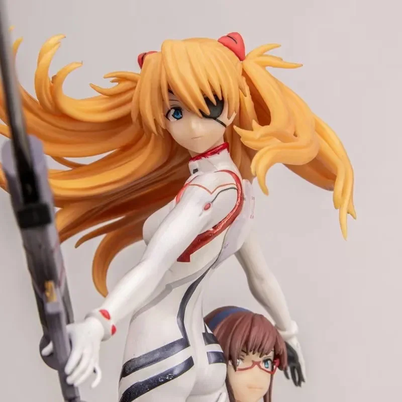 Anime Neon Genesis Evangelion Action Figure PVC Statue Makinami Asuka Langley Soryu Cute Model Cartoon Toy Collect Ornament