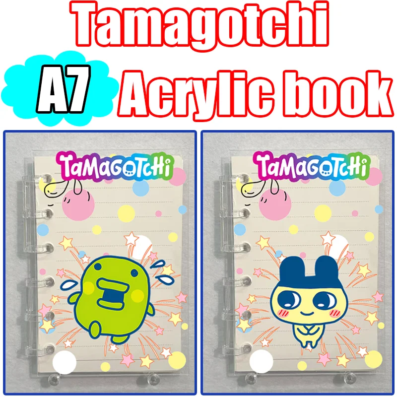 

Блокнот A7 Tamagotchi из акрила с отрывными листами, портативный, для самостоятельного оформления, с персонажами Mimitchi, Mametchi, Kuchipatchi, для студентов