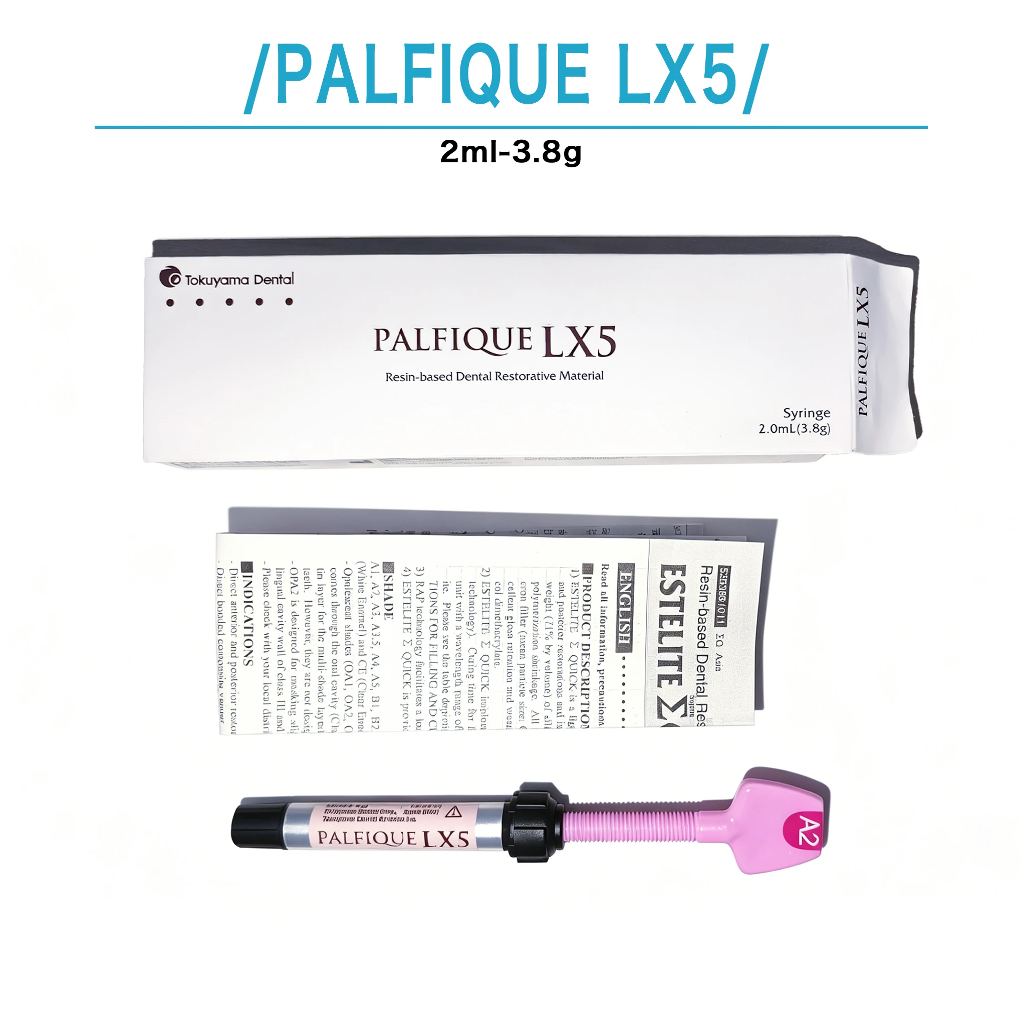 

Tokuyama Dental Palfique LX5 Resin Based Dental Restorative Material 2ml Oral Cavity Filling Repair Dentistry Light Cure Tools