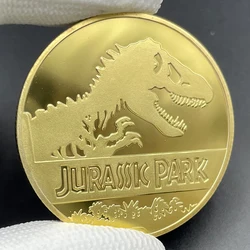 Dinosaur Jurassic Park Gold Coin Collectibles United States Fossil Challenge Coin Movie Souvenir Home Decoration