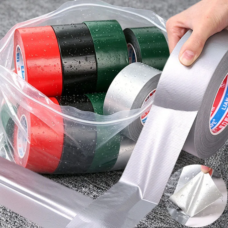 10-100M Tarpaulin Repair Tape Waterproof Cloth Strong Self-Adhesive Tapes Outdoor Truck Tent Cover Awning Tape for Camping