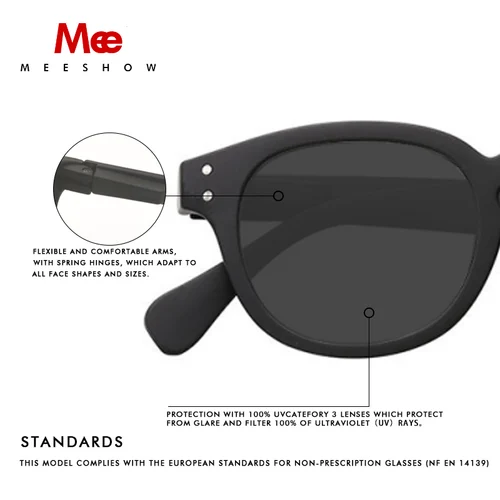 Imagen 2 del producto Meeshow Gafas de sol 2025 NUEVA LLEGADA Gafas retro para hombres Estilo europeo Calidad Mujeres Gafas de sol Protección UV400 Sonnenbrillen 1513