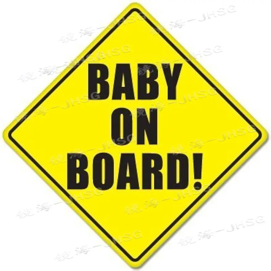 Car Safety Signs for Infants Car Stickers, Vinyl Decals, Waterproof and Sunscreen