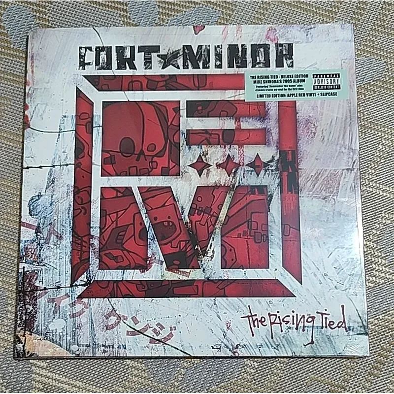 

Authentic Fort Minor The Rising Tied Red Glue Hip Hop Rap Vinyl 2LP for Fort Minor