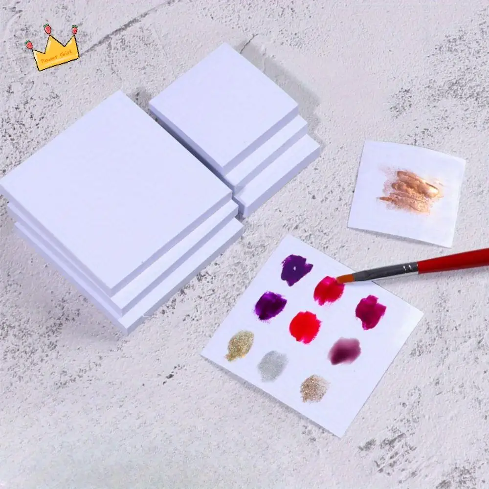 

500Pcs Double-Sided Disposable Tinting Glue Paper Waterproof DIY Nail Toning Palettes Convenient Thickening