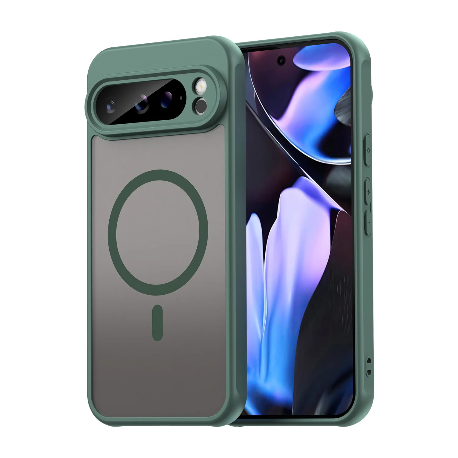 for Magsafe Transparent Magnetic Phone Case for Google Pixel 9 10 Pro XL 10Pro 9A Matte Full Coverage Protective Cover H0023
