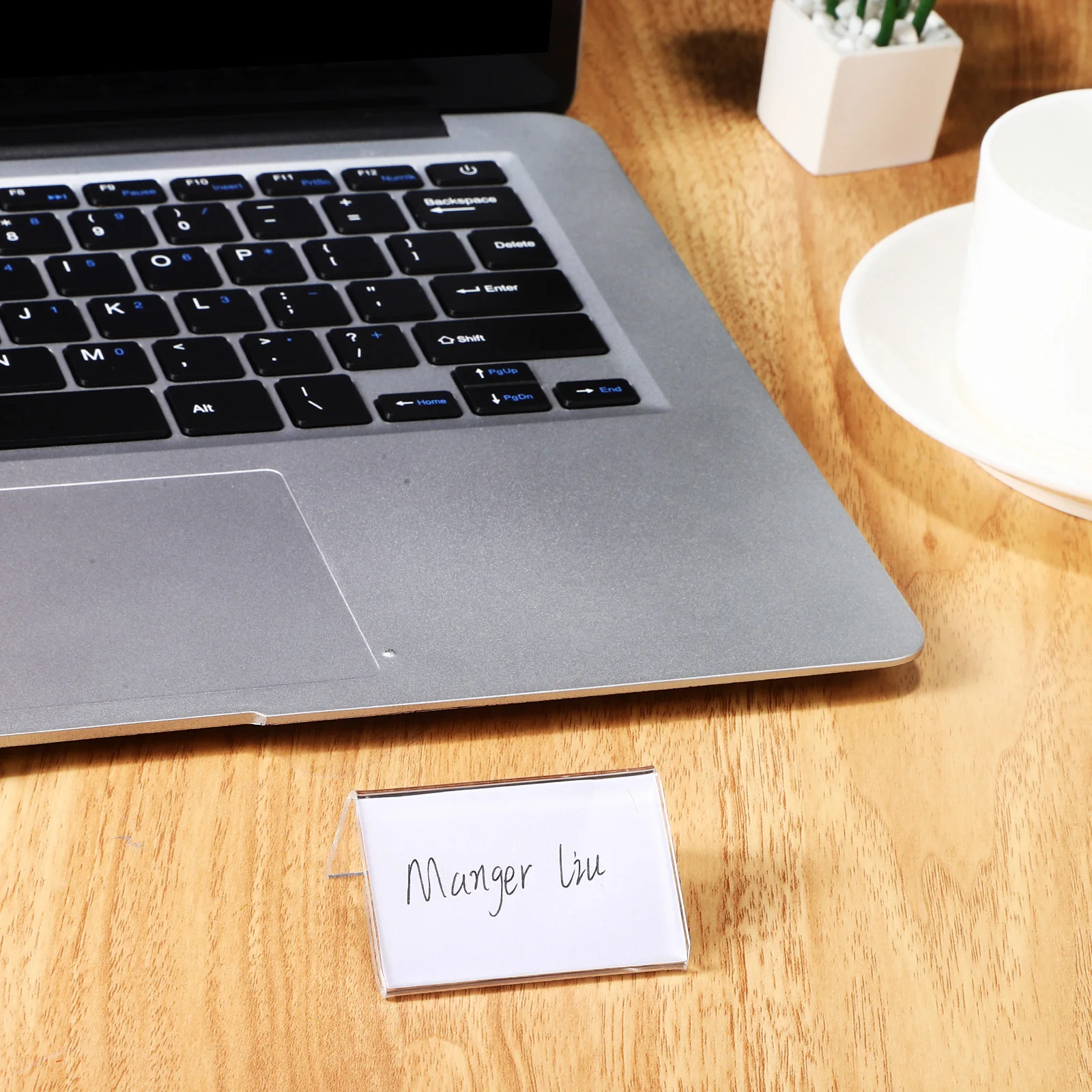 

Acrylic Sign Holder 40Pc Clear Display Stand for Price Tags Card Holder Small Label Rack Shop Market Stall Organization Tool