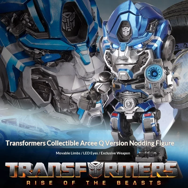 

Коллекционная фигурка Killerbody Transformers Mirage Chibi с подвижными суставами, светящимися в темноте глазами и LED-подсветкой для фанатов