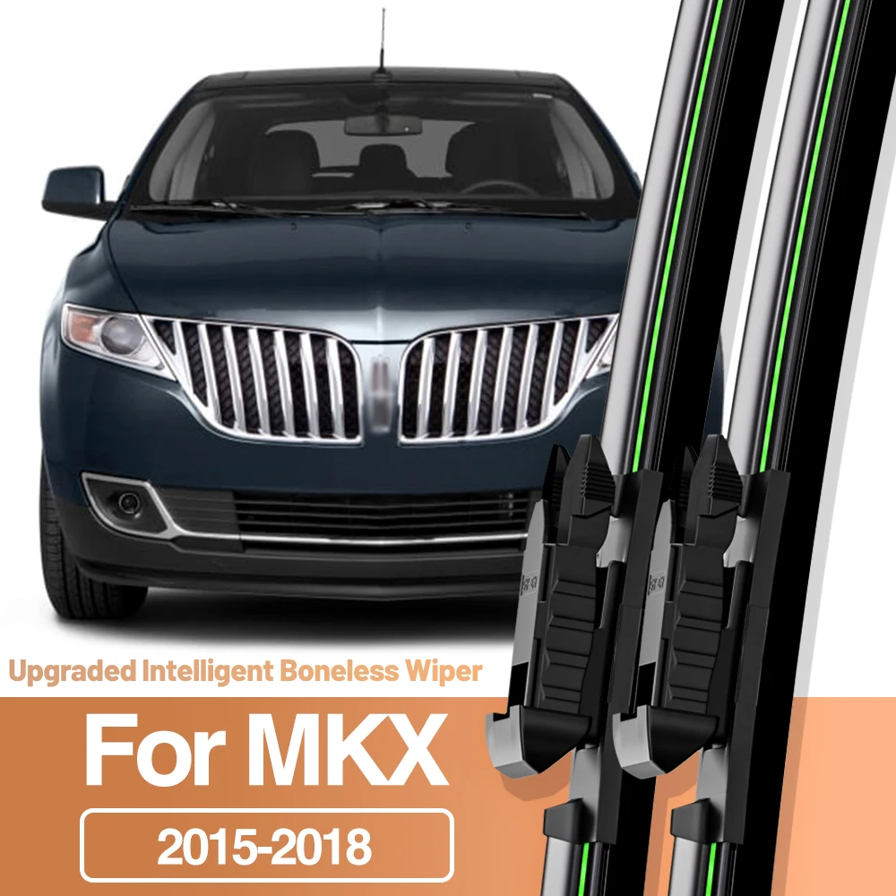 2pcs For Lincoln MKX 2015-2018 Front Windshield Wiper Blades Windscreen Window Accessories 2016 2017