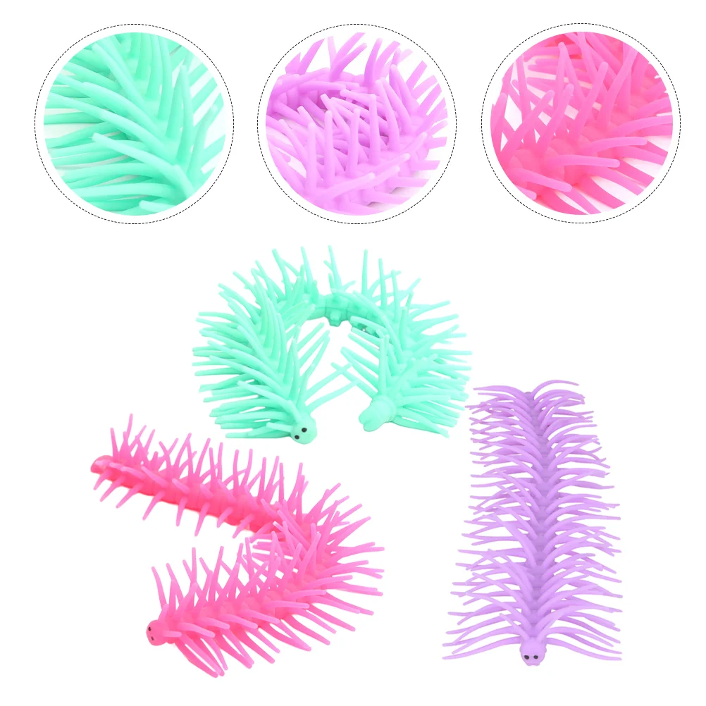 Jouets élastiques de décompression, 3 pièces, fabrication soignée, évent créatif, soulagement du Stress extensible pour enfants et adultes, réduction