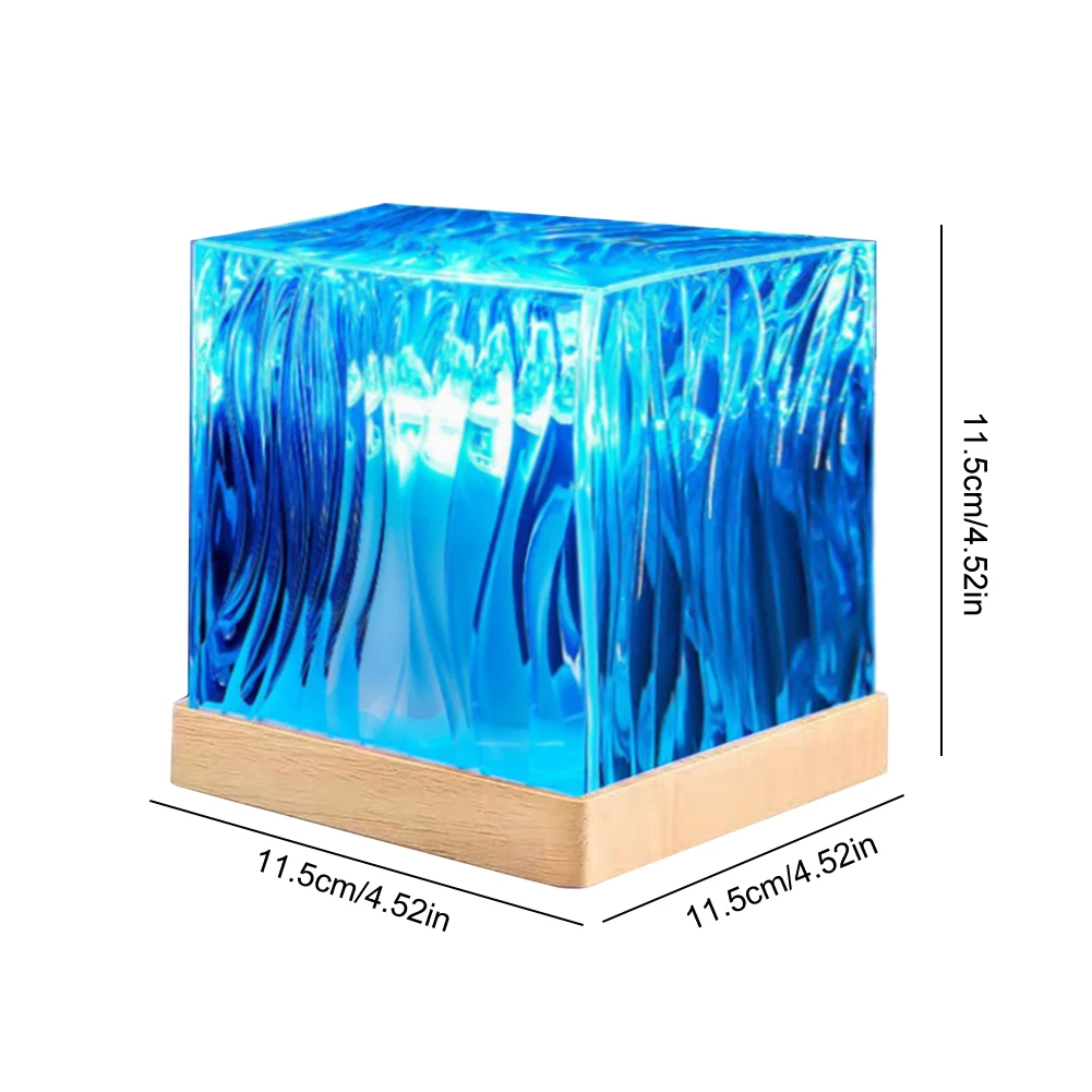 เปลวไฟน้ําโคมไฟ 16 สี Gradual รีโมทคอนโทรล Northern Lights Aurora โปรเจคเตอร์ 3D Northern Lights สําหรับ Office Bar ร้านอาหาร