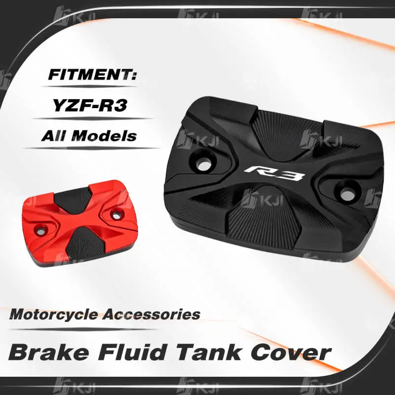 For Yamaha YZF-R3 YZF R3 2015-Present Brake Master Cylinder Fluid Tank Cover Brake Pump Fluid Reservoir Motor Accessories Parts