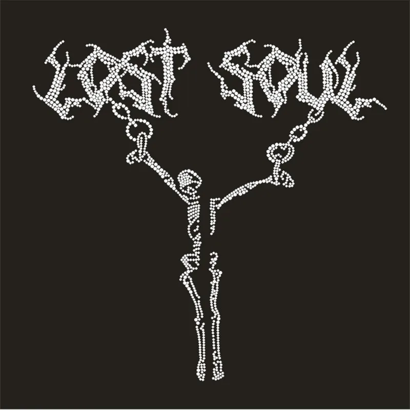 الجمجمة الإصلاح ستراس عزر مخصص حجر الراين الحديد على ملصقات كريستال الملابس الديكور Diy بها بنفسك ستراس بقع الحرفية زين