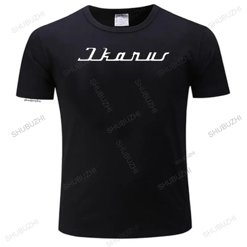 Mens luxury cotton T shirt men O-neck tees T-Shirt Ikarus Bus Hungary Berlin Kombinat Ostalgie DDR Loose tops for him plus size