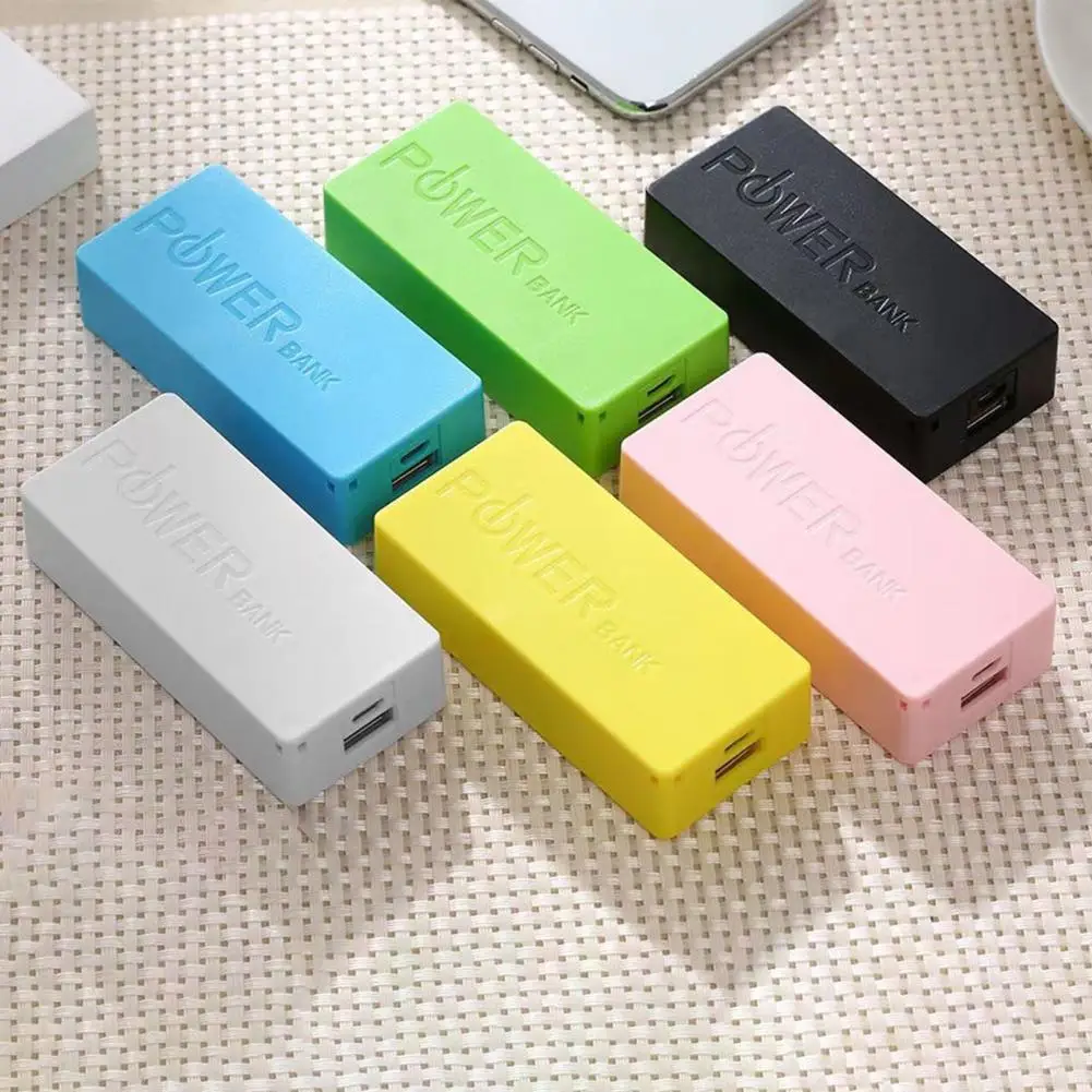 Power Bank Box Universal Welding-free Portable 2 x 18650 Battery Mobile Charger DIY Case for Phone