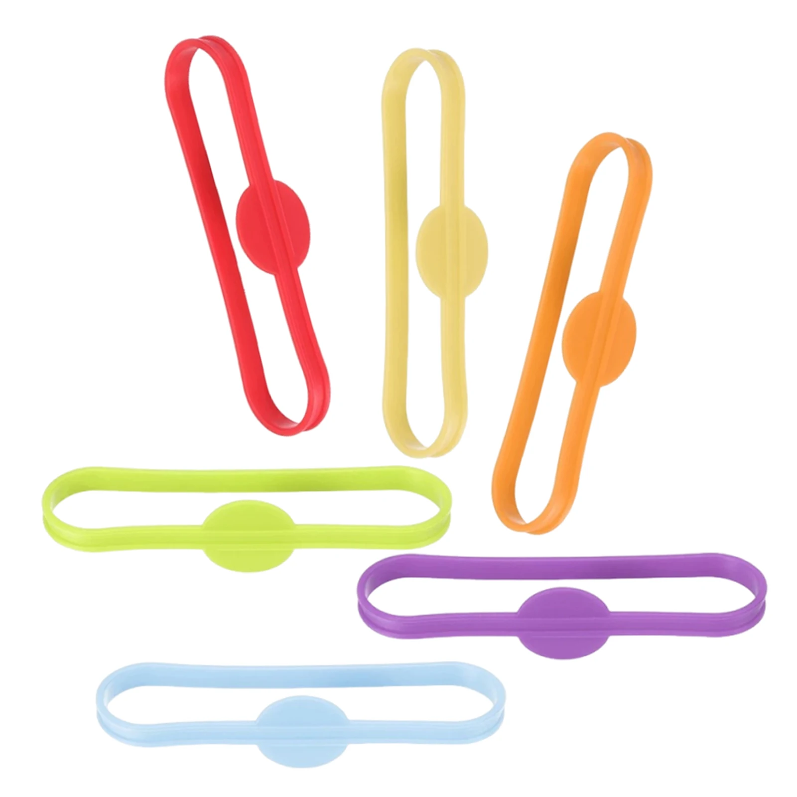 

6Pcs Colorful Silicone Drink Marker Rings Fun Glass Identifier Bands for Party Cup Markers Beer Bottles Wedding Drink