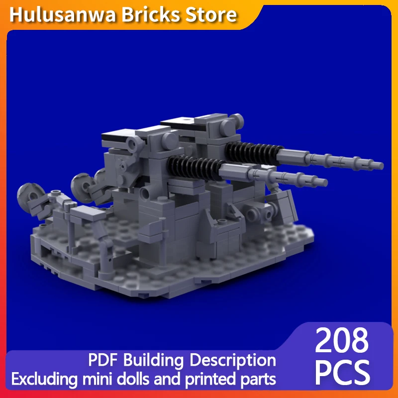 

Mark 33 3-Inch/50-Caliber Gun Model MOC Building Bricks War Equipment Modular Technology Gift Holiday Assemble Children Toy Suit
