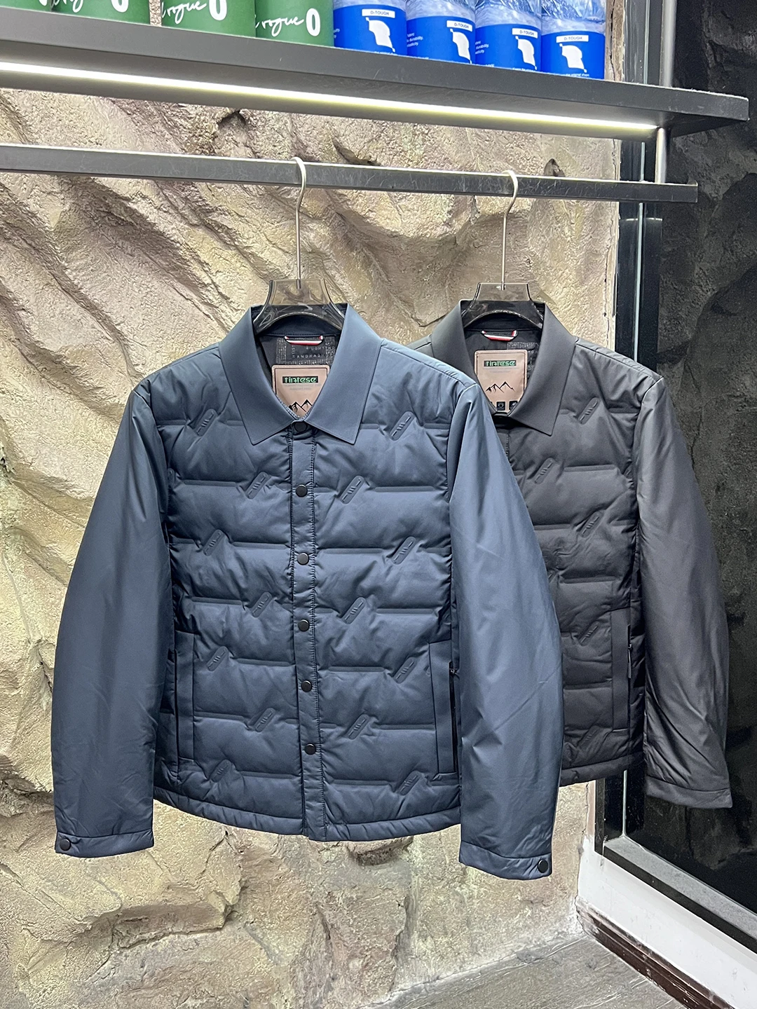 Sl Sed White Du down حشوة 90% مقاومة للماء للخريف والشتاء فاخرة وخفيفة الوزن للرجال سترة دافئة طويلة...