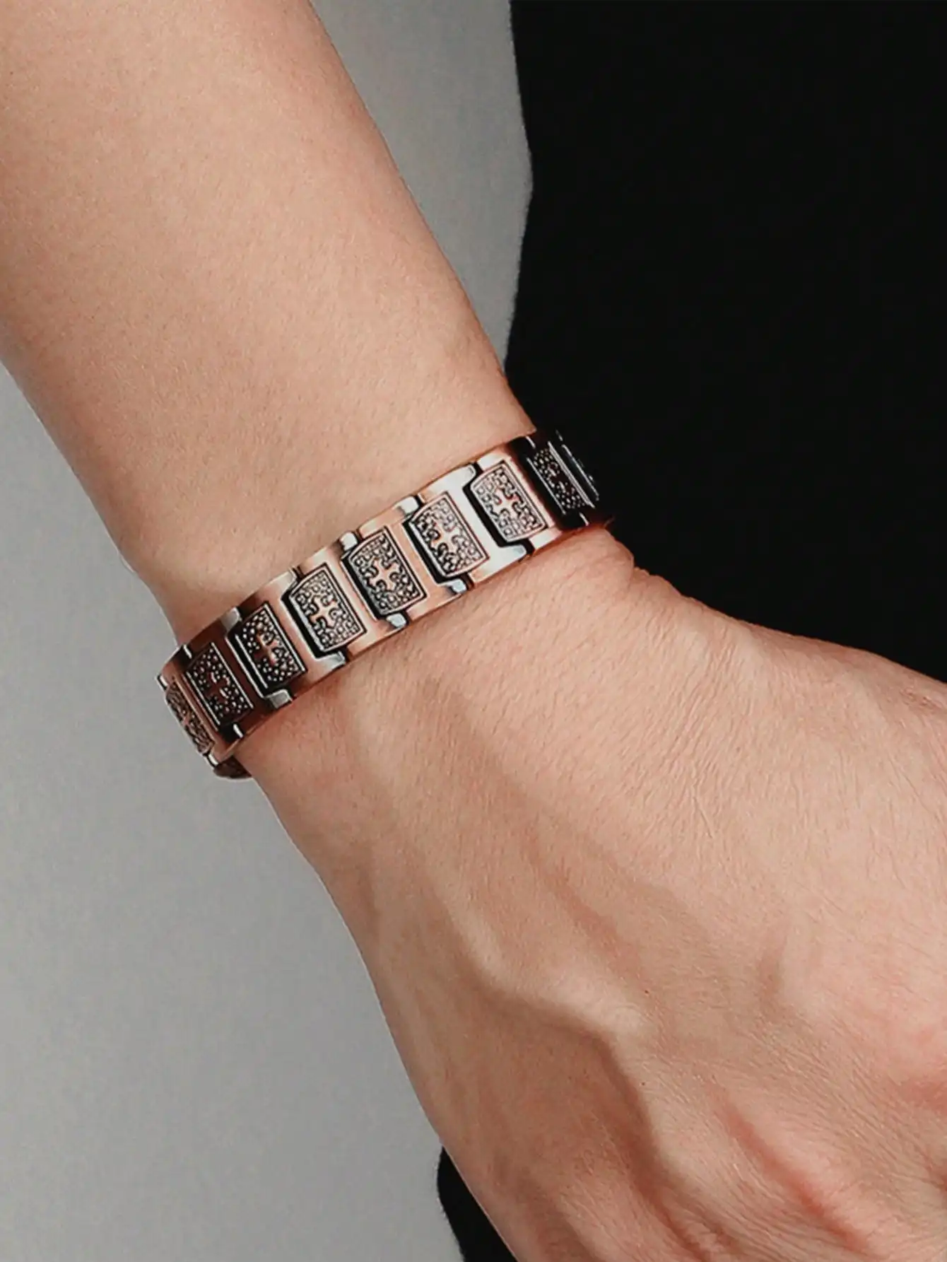 Magnetisches Armband für Herren, 3500 Gauss, 3-fach stärker, Magnettherapie-Verbindungsarmbänder, bestes Weihnachtsschmuckgeschenk – Detail 11