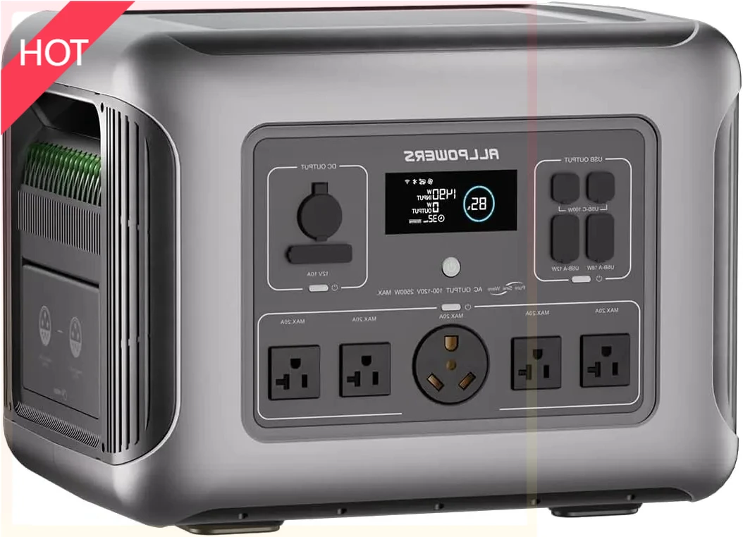 

TTU 2500W Home Backup Battery 30A Output, 2016Wh LiFePO4 Portable Station UPS , Outdoor UI
