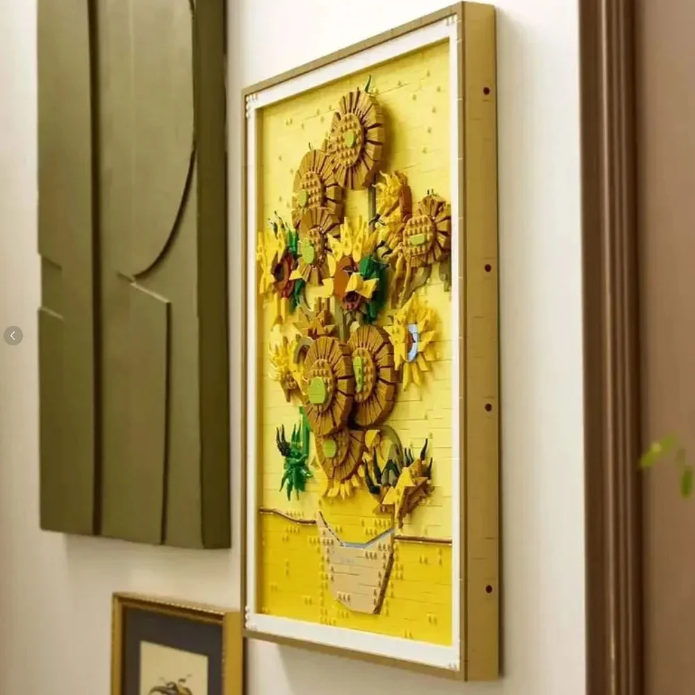 

VOCKOO Art series Van Gogh Sunflower 2615pcs home Pendant Model Building Block Puzzle assembly toy Christmas Birthday Gift