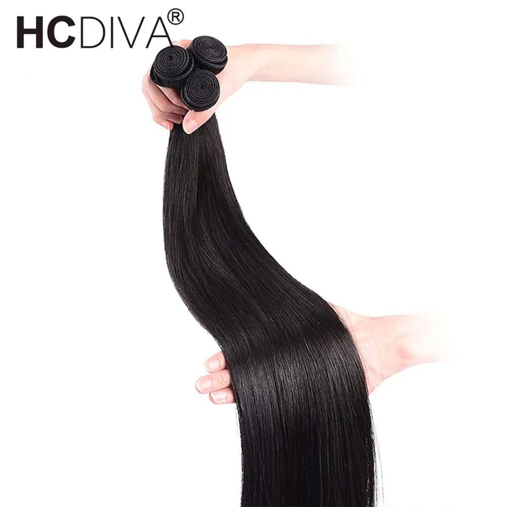 Brazilian Hair Weave Bundles Straight Human Hair Bundles10-40Inch Natural Color Remy Human Hair Extensions Straight Hair Bundles