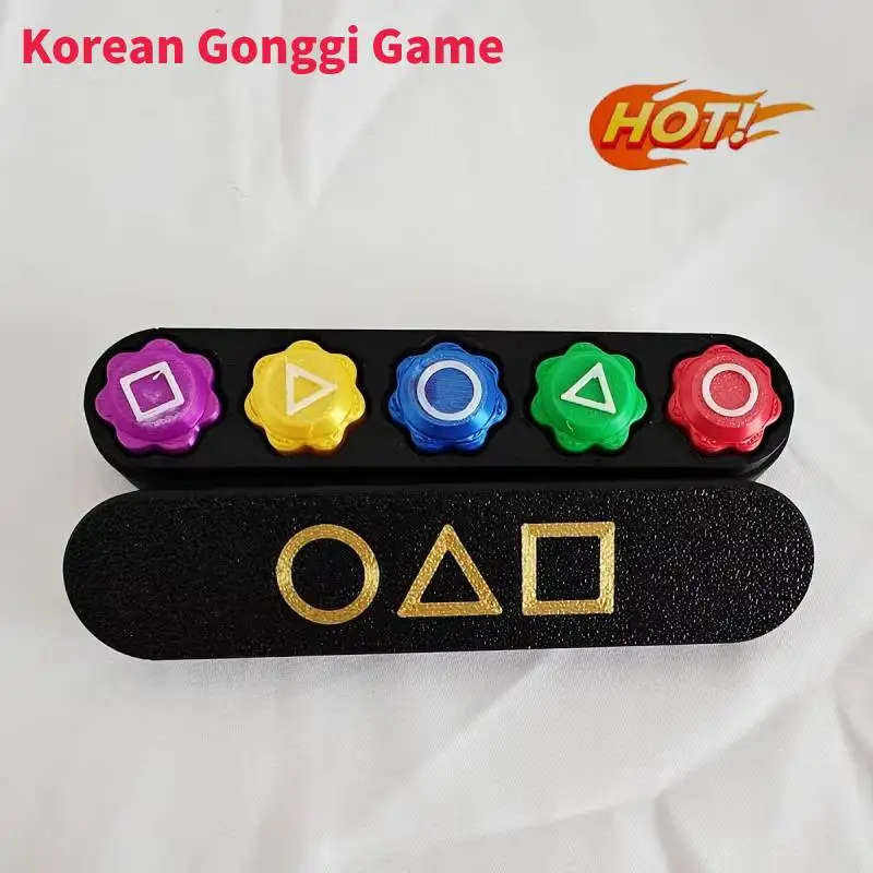 New 5PCS Gonggi Korean Game Stone set Catching Toy Gonggi Squid Gong Gi Game Korean Gonggi Game Jack Stone Pebbles Set