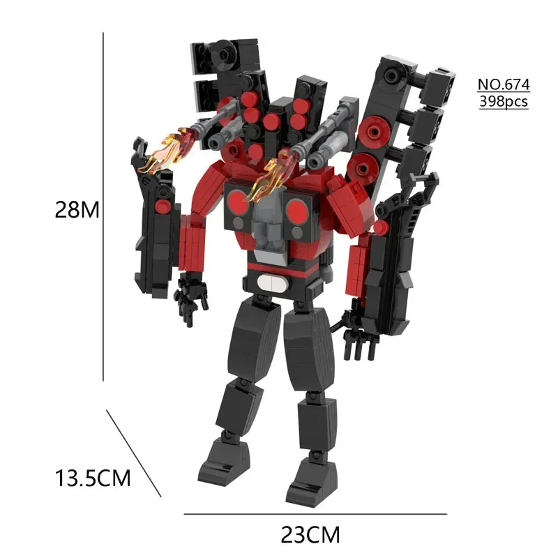 Christmas toys Skibidi Toilet The Audio Man and Camera Titan Man Speakerman Moc Building Blocks For lego Toys DIY Bricks Toy Set