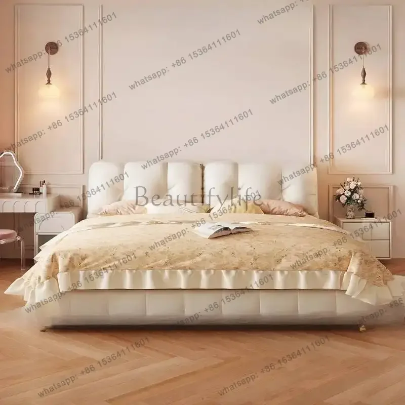 LSLarge Couples Double Bed Australia Designs White Wooden  Double Bed Luxury Adults Queen Cama De Casal Bedrooms Furniture