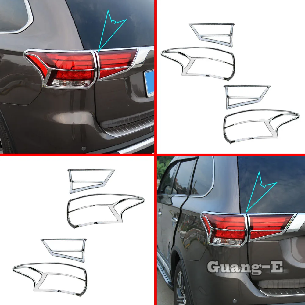 

Rear Back Light Lamp Detector Frame Stick Chrome ABS Cover Trim Switch For Mitsubishi Outlander 2016 2017 2018 2019 2020 2021