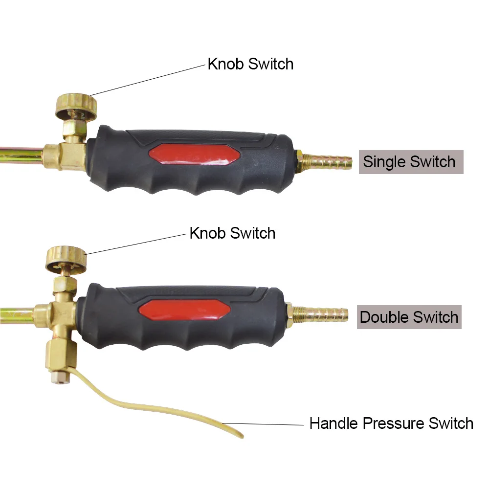 LPG Flamethrower Double Switch Liquefied Gas Torch Welding Torch Household Burning Pig Hair Heat Thawing Baking BBQ with Hose