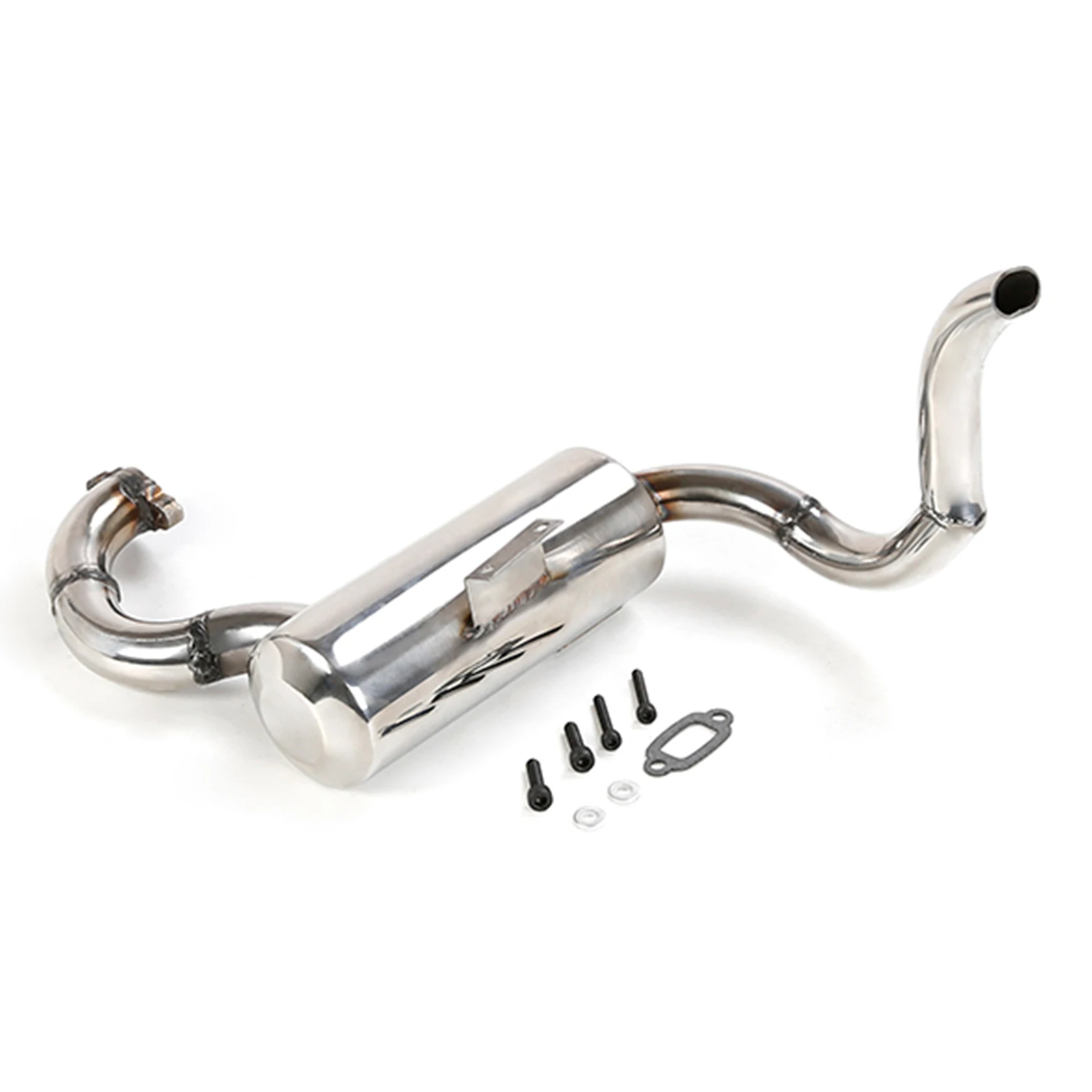 Stainless Steel Exhaust Pipe Set for 1/5 Rovan Rofun F5 RF5 T5 Mcd XS-5 RR5 Truck PARTS