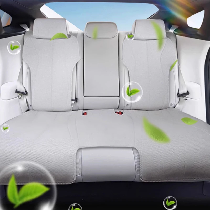 

For XPENG P7+ 2024 2025 Car Seat Cushion Backrest Mat Four Seasons Front Rear Protection Mat Cover Accessories